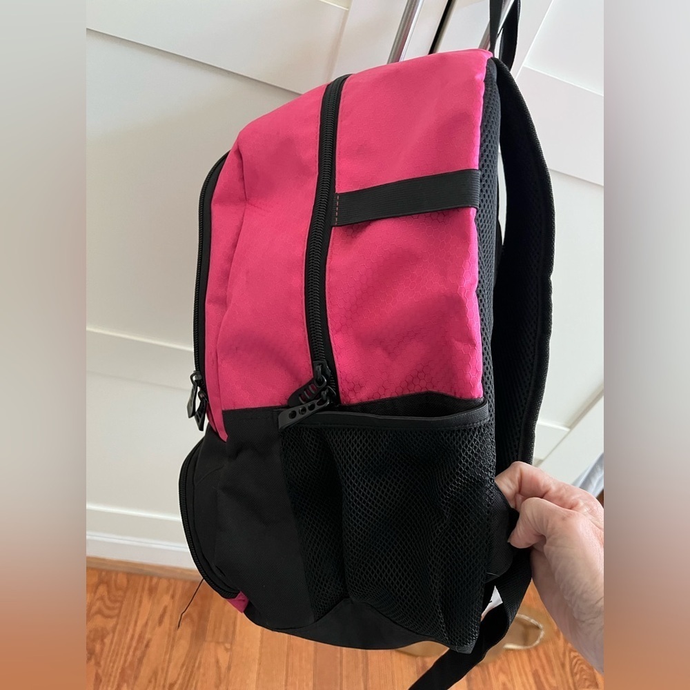 Girls soccer backpack, pink/black - Picture 9 of 15